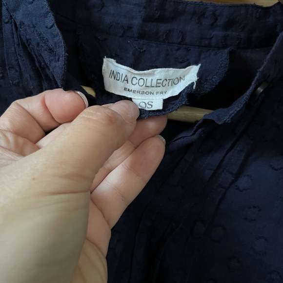 Emerson Fry Midnight Blue Textured Shirt - Picture 3 of 6